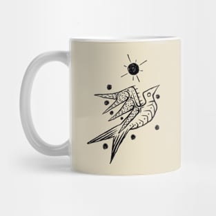 Swallow Season (Black) Mug